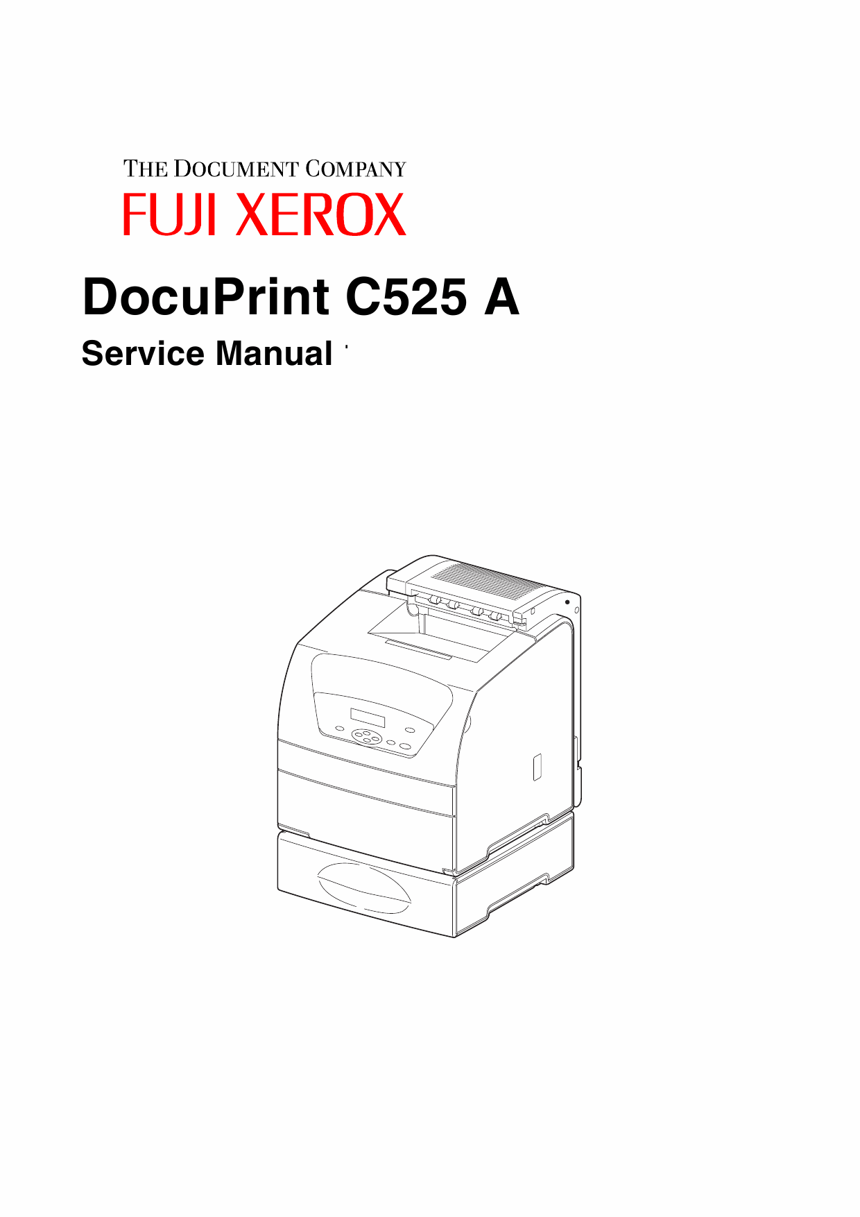 Xerox DocuPrint C525A Fuji Color-Laser-Printer Parts List and Service Manual-1